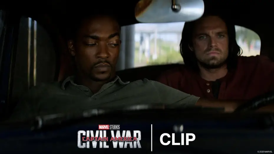 Видео к фильму Первый мститель: Противостояние | Sam and Bucky's Car Banter - Official Clip