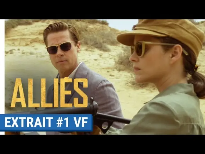 Видео к фильму Союзники | ALLI&Eacute;S - Extrait #1 : Entra&icirc;nement au tir avec Brad Pitt & Marion Cotillard (VF)