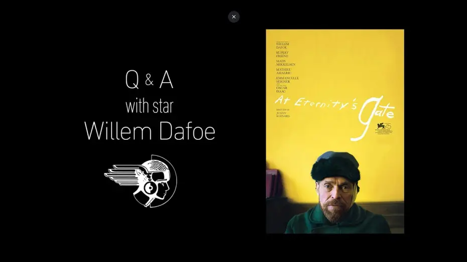 Видео к фильму Ван Гог. На пороге вечности | At Eternity's Gate Q&A with Willem Dafoe