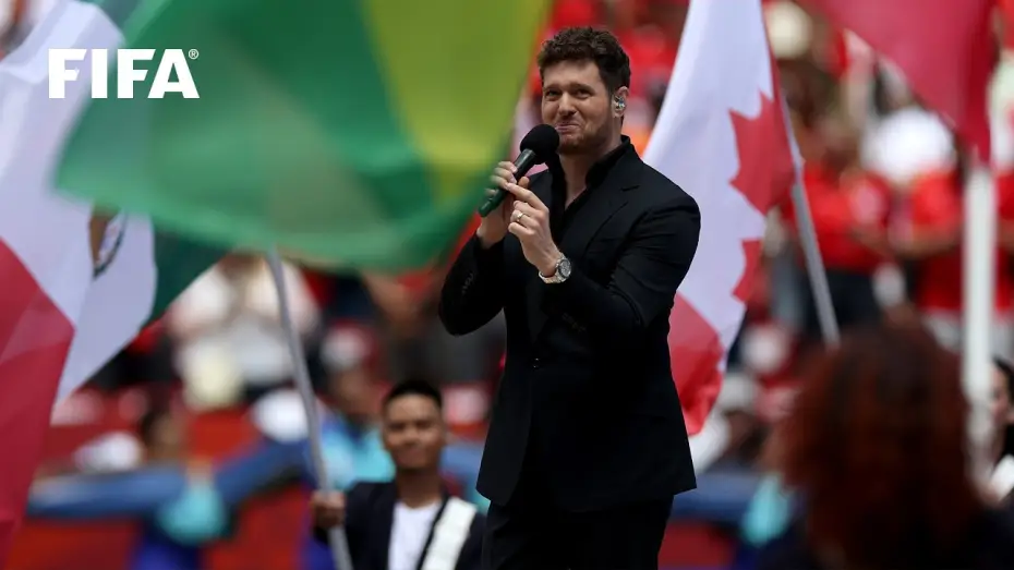 Видео к фильму 2026 FIFA World Cup Opening Game - Canada | Michael Bubl&eacute; performs Bring It On Home to Me at FIFA World Cup 2026 Opening Match in Canada!