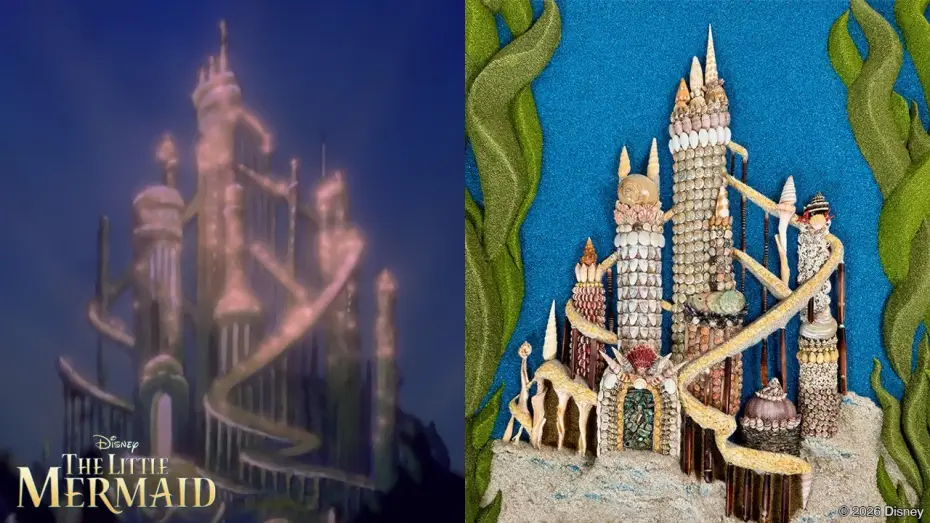 Видео к фильму Русалочка | The Little Mermaid Castle Out Of Seashells - Disney Recreation