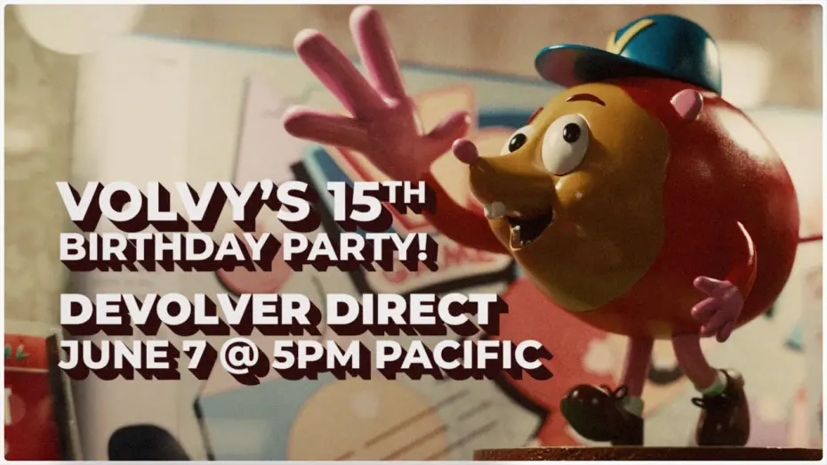 Видео к фильму Devolver Direct 2024: Volvy's 15th Birthday Party | Join us for Volvy's Birthday Party on June 7 | Devolver Direct 2024 | Summer Game Fest