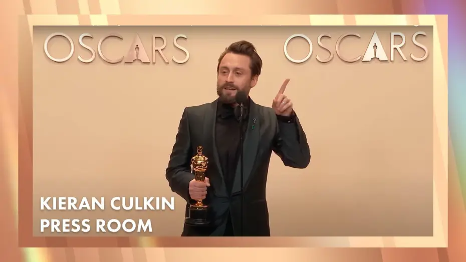Видео к фильму Настоящая боль | Kieran Culkin Best Supporting Actor Press Room Speech | 97th Oscars (2025)