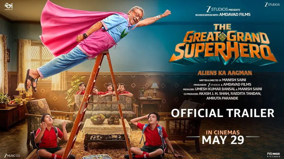 Видео к фильму The Great Grand Superhero | The Great Grand Superhero - Aliens Ka Aagman | Official Trailer | Jackie S. | Prateik S. P. | May 29
