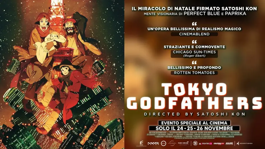 Видео к фильму Однажды в Токио | Tokyo Godfathers - Official Trailer | al cinema dal 24 al 26 novembre!