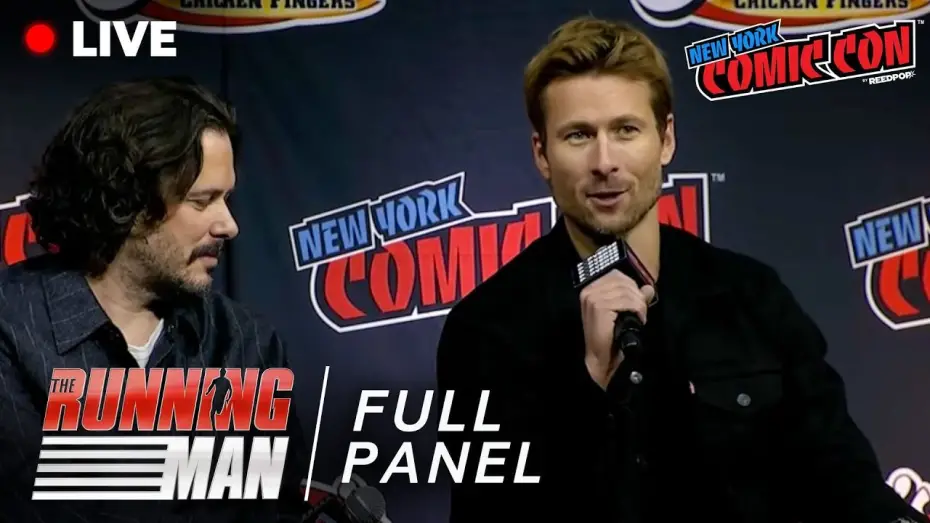Видео к фильму Бегущий человек | Full NYCC Panel feat. Glen Powell, Lee Pace, Edgar Wright