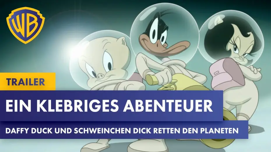 Видео к фильму Луни Тюнз: Космическое Вторжение | EIN KLEBRIGES ABENTEUER: DAFFY DUCK & SCHWEINCHEN DICK RETTEN DEN PLANETEN &ndash; Trailer Deutsch (2024)