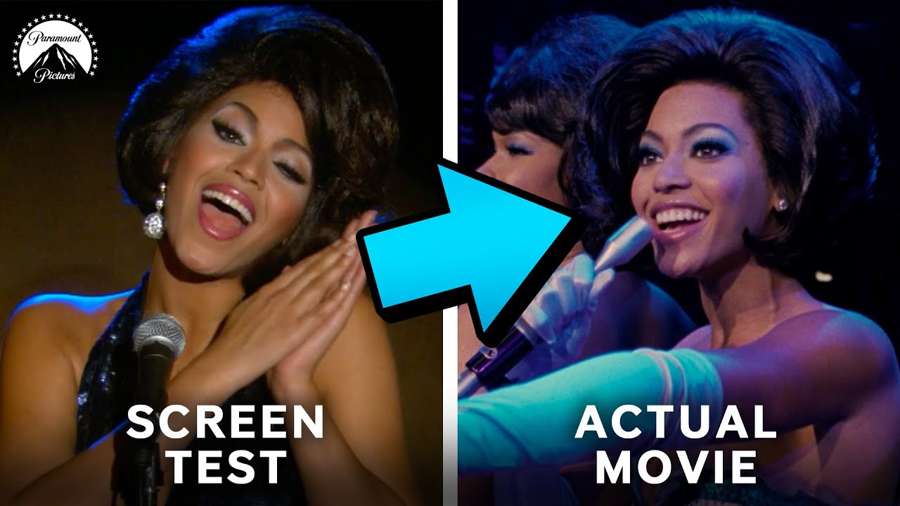 Видео к фильму Девушки мечты | Beyonc&eacute; Behind The Scenes of Dreamgirls: Screen Test vs. Movie Scene