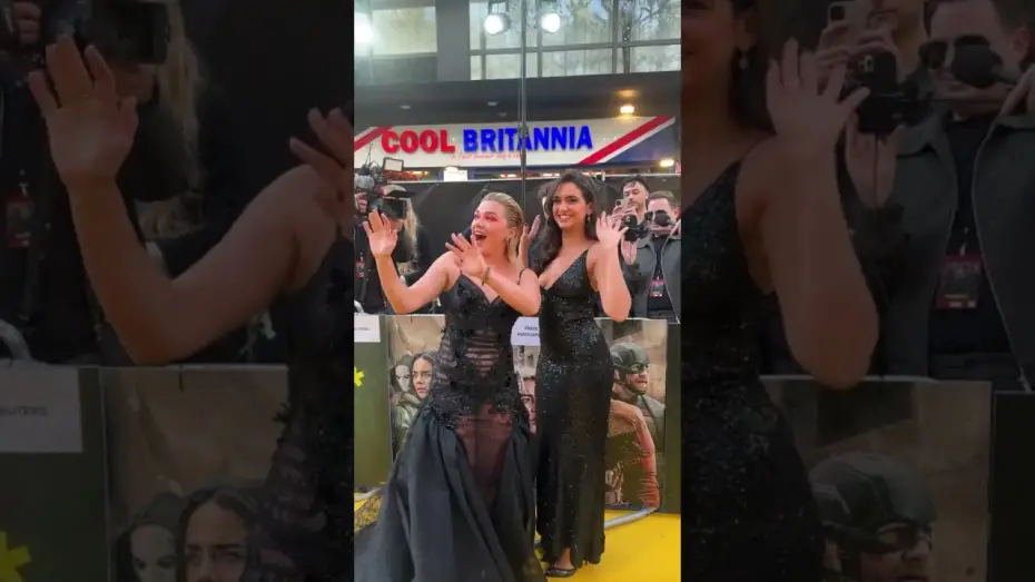 Видео к фильму Громовержцы | Florence Pugh and Geraldine Viswanathan at the European Premiere!