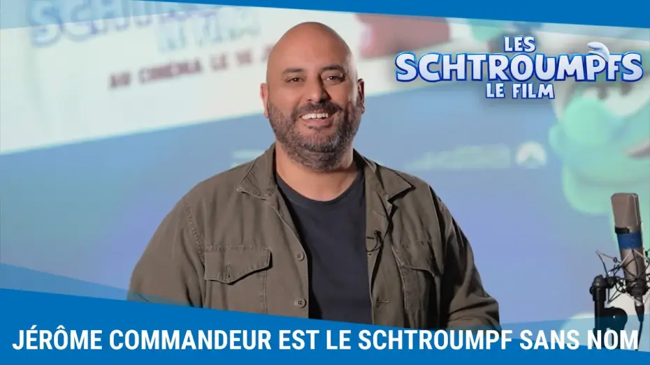 Видео к фильму Смурфики в кино | Les coulisses de doublage avec J&eacute;r&ocirc;me Commandeur