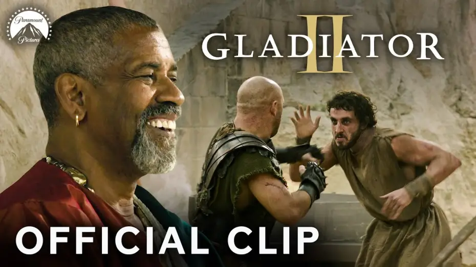 Видео к фильму Gladiator II | Denzel Washington is Impressed By Lucius' Fist Fight - Clip