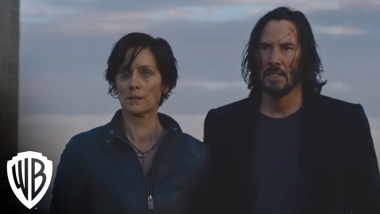 Видео к фильму Матрица: Воскрешение | Skyscraper Escape Trinity Flies Clip