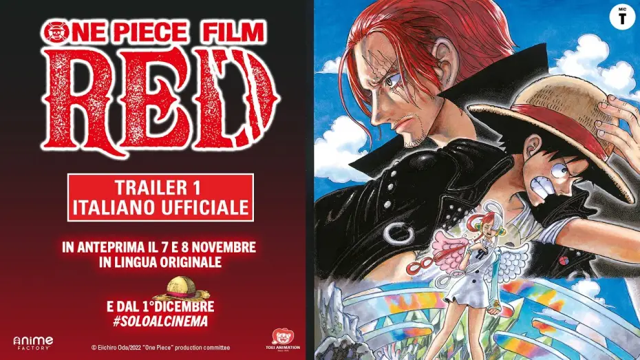 Видео к фильму Ван-Пис: Красный | One Piece Film: RED - Trailer 1 Italiano Ufficiale