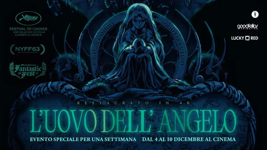 Видео к фильму Яйцо ангела | L'uovo dell'angelo di Mamoru Oshii | Per la prima volta al cinema in 4K dal 4 al 10 dicembre