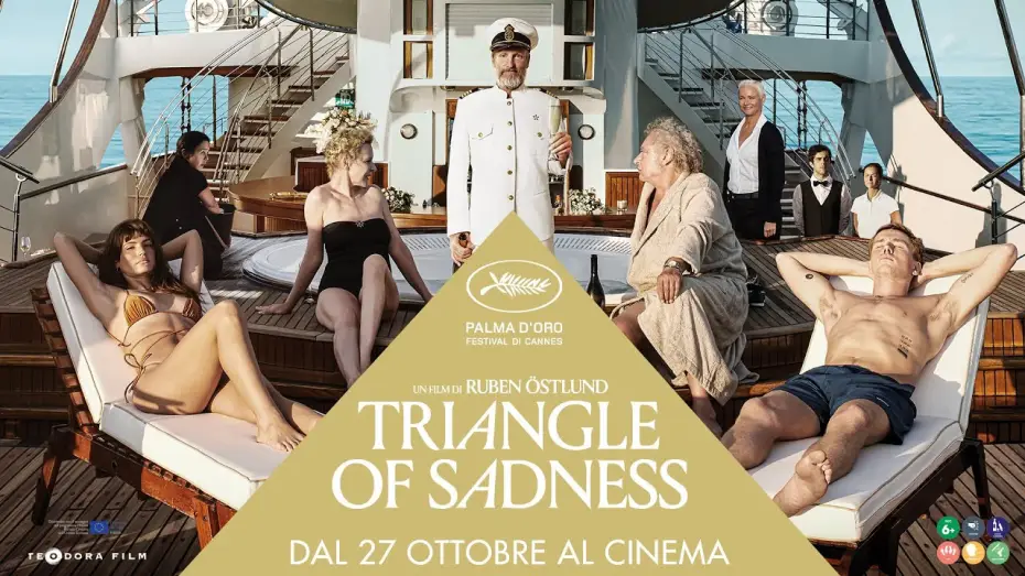 Видео к фильму Треугольник печали | TRIANGLE OF SADNESS Trailer Ufficiale (dal 27 Ottobre al Cinema)