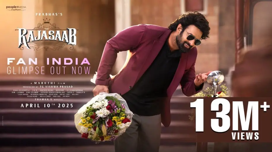 Видео к фильму Раджа | The RajaSaab Glimpse | Prabhas | Maruthi | Thaman S | People Media Factory