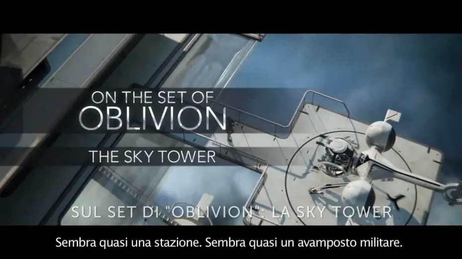 Видео к фильму Обливион | Sul set di Oblivion: la Sky Tower (sottotitoli in italiano)
