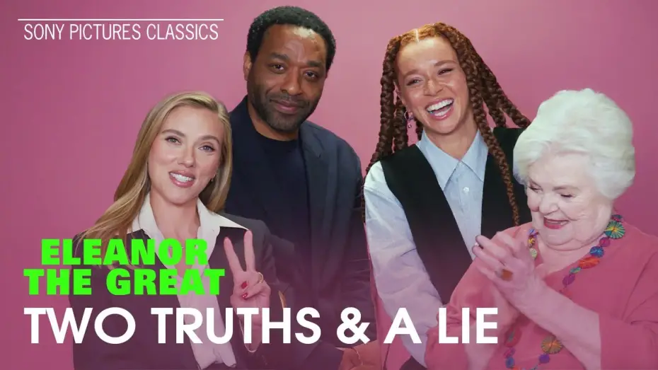 Видео к фильму Великая Элеонор | "2 Truths and 1 Lie" with June Squibb, Erin Kellyman, Chiwetel Ejiofor & Director Scarlett Johansson
