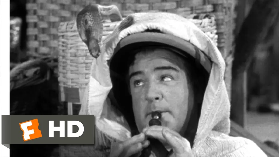 Видео к фильму Эбботт и Костелло встречают мумию | Abbott and Costello Meet the Mummy (1955) - Snake Charmer Scene (2/10) | Movieclips