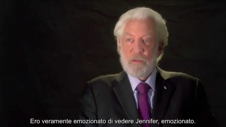 Видео к фильму Голодные игры: И вспыхнет пламя | Hunger Games: La Ragazza di Fuoco - Intervista a Donald Sutherland (sottotitoli in italiano)