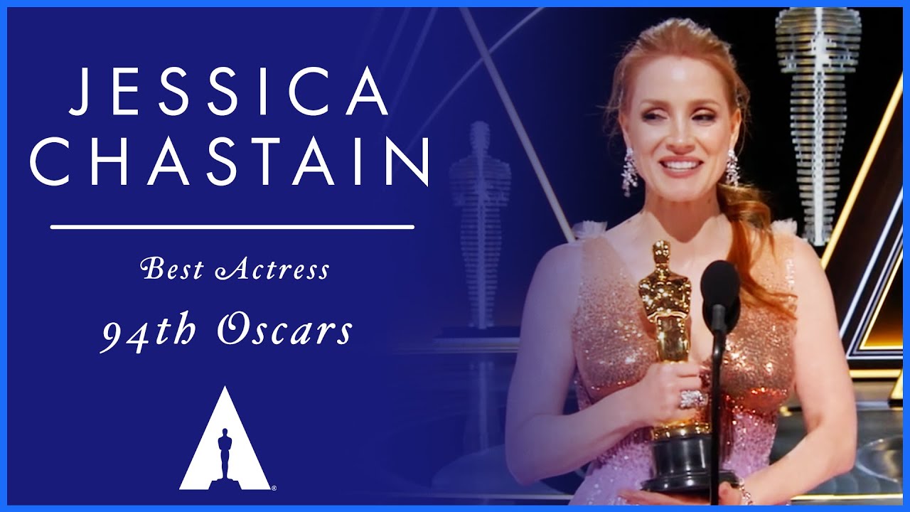 Видео к фильму Глаза Тэмми Фэй | Jessica Chastain Wins Best Actress for 'The Eyes of Tammy Faye' | 94th Oscars