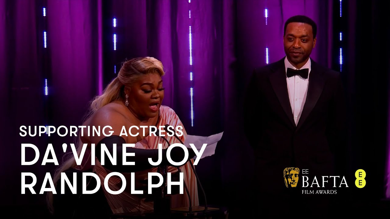 Видео к фильму Оставленные | Da'Vine Joy Randolph's emotional speech as she wins Supporting Actress | EE BAFTA Film Awards 2024