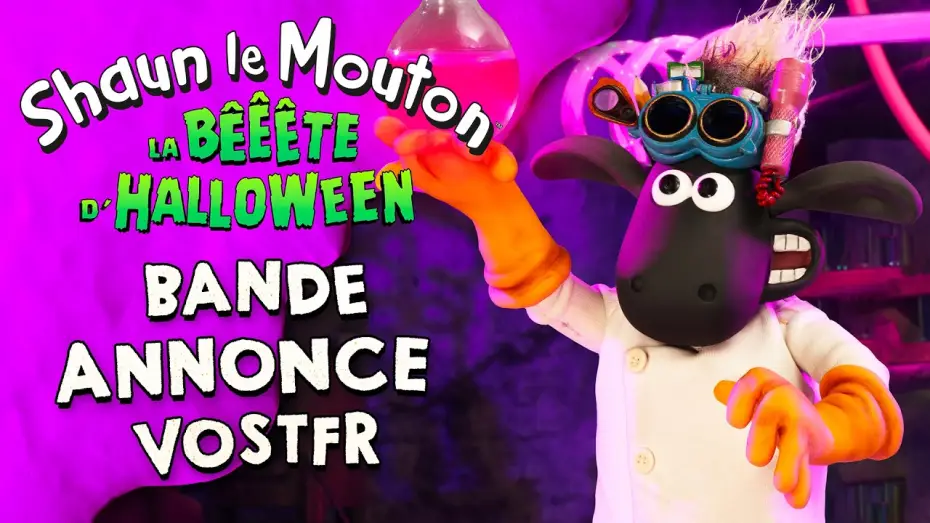 Видео к фильму Shaun the Sheep: The Beast of Mossy Bottom | SHAUN LE MOUTON : LA B&Ecirc;&Ecirc;&Ecirc;TE D'HALLOWEEN &ndash; Bande-annonce Officielle VOSTFR (2026)