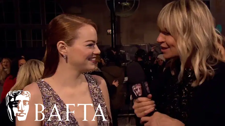 Видео к фильму Ла-Ла Ленд | Emma Stone Red Carpet Interview | BAFTA TV Film Awards 2017