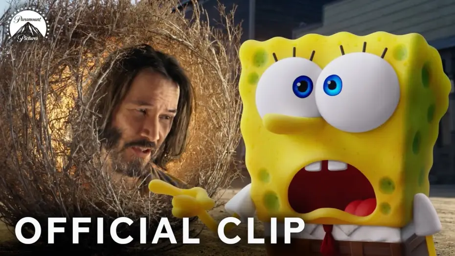 Видео к фильму Губка Боб в бегах | Keanu Reeves' First Appearance