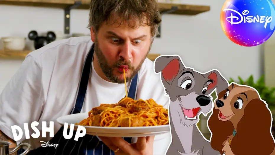 Видео к фильму Леди и бродяга | Recreating Disney&rsquo;s Most Romantic Dinner | Dish Up Disney