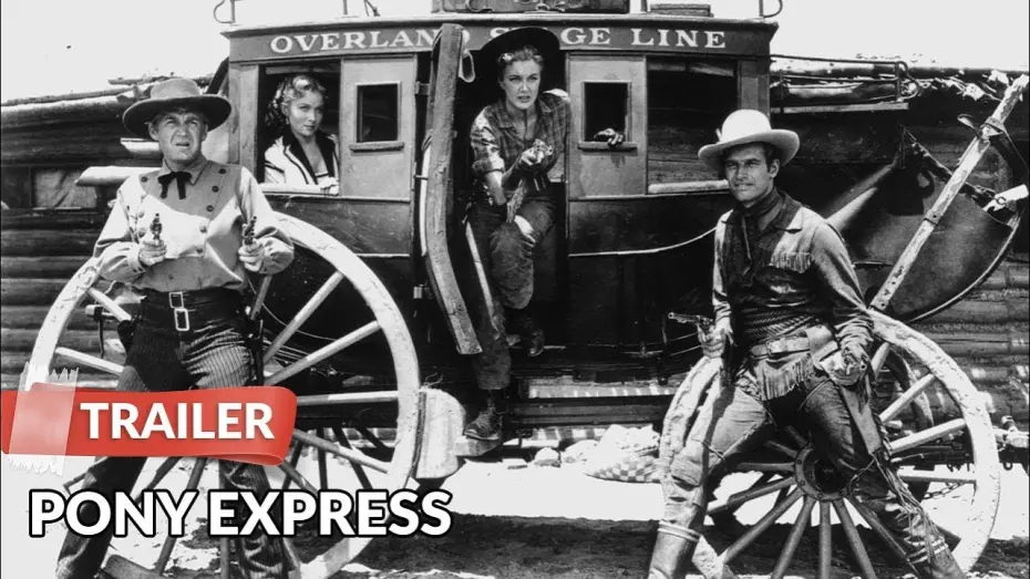 Видео к фильму Pony Express | Pony Express 1953 Trailer | Charlton Heston | Rhonda Fleming