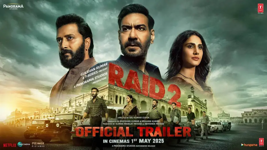 Видео к фильму Рейд 2 | RAID 2 (TRAILER): Ajay D | Riteish D | Vaani K | Raj K | Abhishek P | Kumar M | Bhushan K, Krishan K