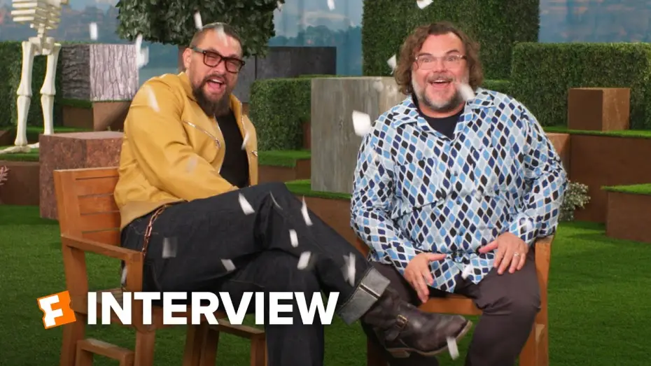 Видео к фильму A Minecraft Movie | Jack Black and Jason Momoa Chaotically Break into Song During &lsquo;Minecraft&rsquo; Interview