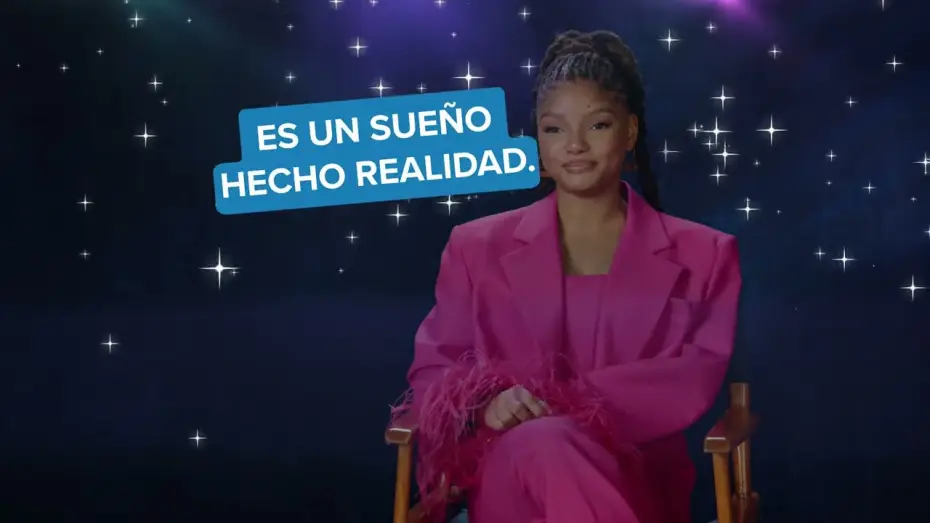 Видео к фильму Русалочка | Halle Bailey descubre que ser&aacute; Ariel [VOSE]