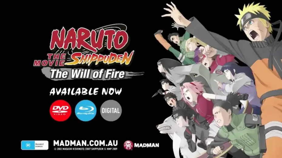 Видео к фильму Наруто (фильм шестой) | NARUTO SHIPPUDEN THE MOVIE: THE WILL OF FIRE Available Dec. 5