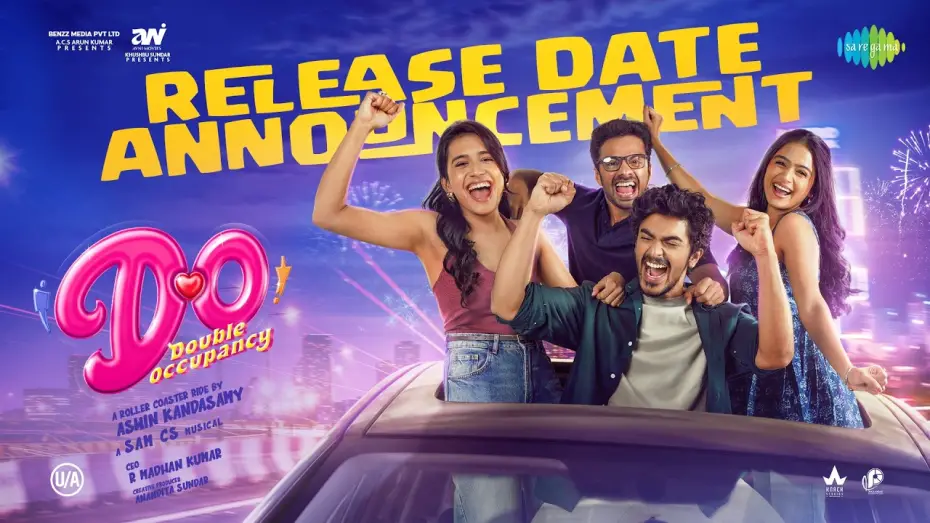 Видео к фильму Двое в одном теле — Double Occupancy - Release Date Announcement | Santhosh, Reshma, Samyuktha, Vinoth | Aswin Kandasamy