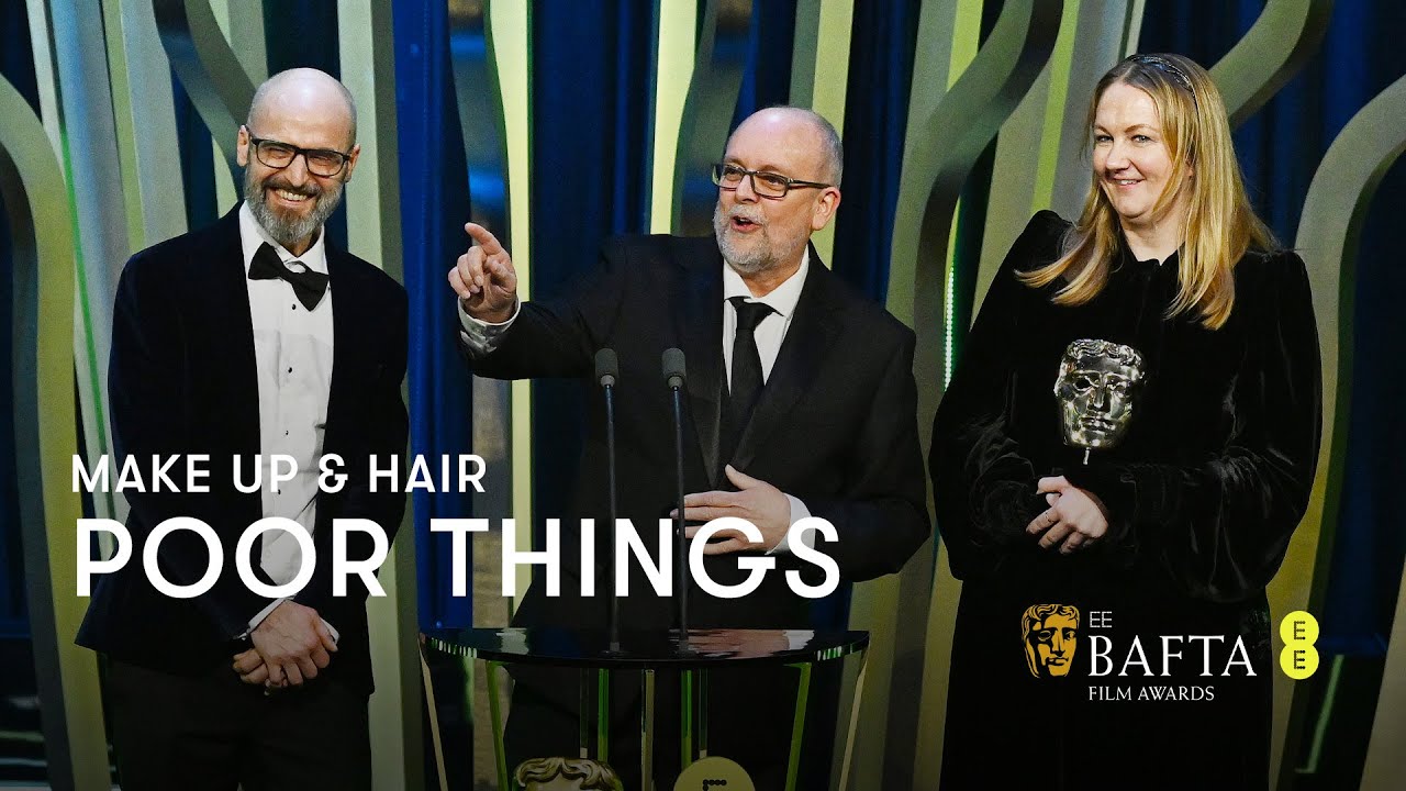 Видео к фильму Бедные-несчастные | Poor Things wins the BAFTA for Make Up & Hair | EE BAFTA Film Awards 2024