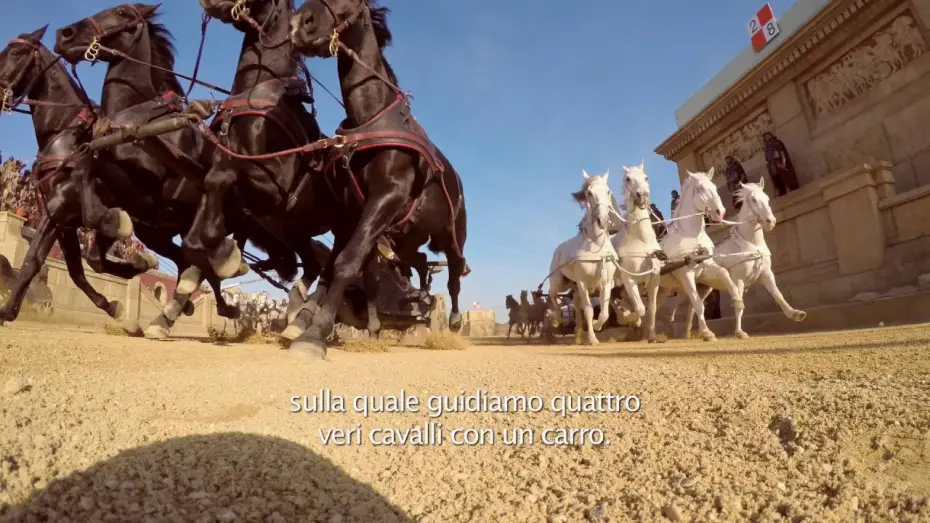 Видео к фильму Бен-Гур — BEN-HUR - Featurette con scene in italiano "Le riprese della corsa delle bighe"
