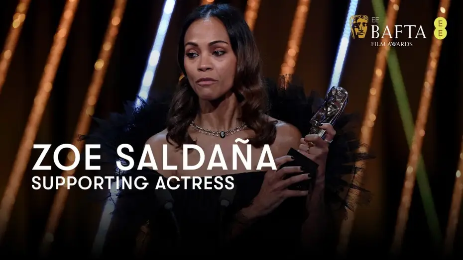 Видео к фильму Эмилия Перес | Zoe Salda&ntilde;a wins Supporting Actress for her role in Emilia P&eacute;rez as Rita | BAFTA Film Awards 2025