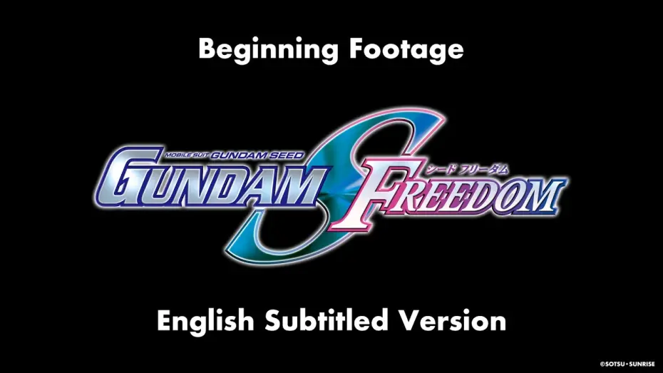 Видео к фильму Мобильный воин Гандам: Поколение. Фильм | &ldquo;Mobile Suit Gundam SEED FREEDOM&rdquo; Beginning Footage 《Theme Song &ldquo;FREEDOM&rdquo;》 (English Subtitle Ver.)