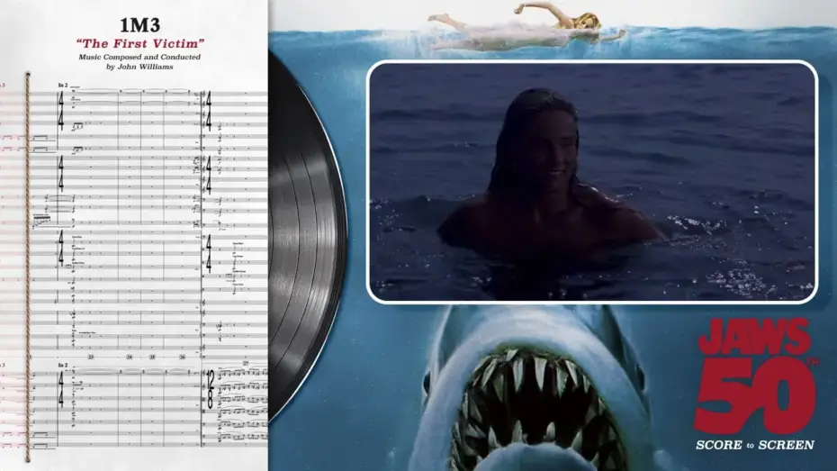 Видео к фильму Челюсти | Score to Screen | "The First Victim" by John Williams from JAWS 50th (Original Score)