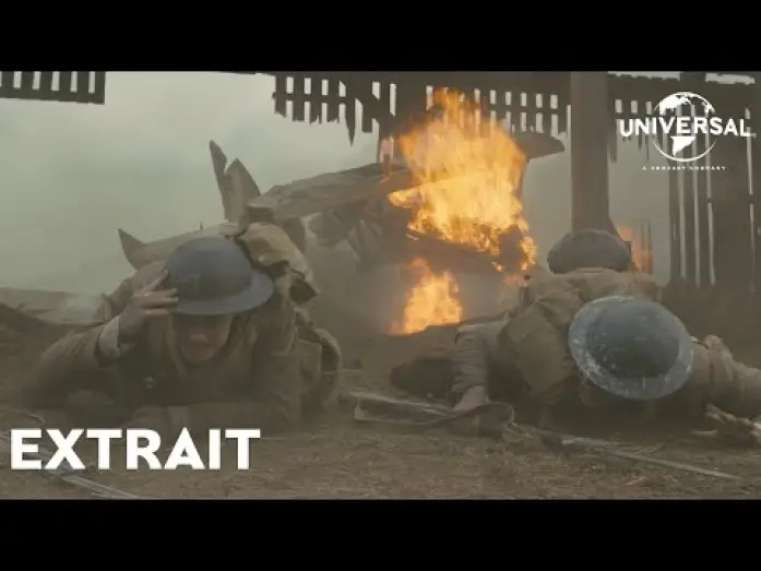 Видео к фильму 1917 | 1917 - Extrait : "Schofield et Blake assistent &agrave; un combat a&eacute;rien" [VOST]