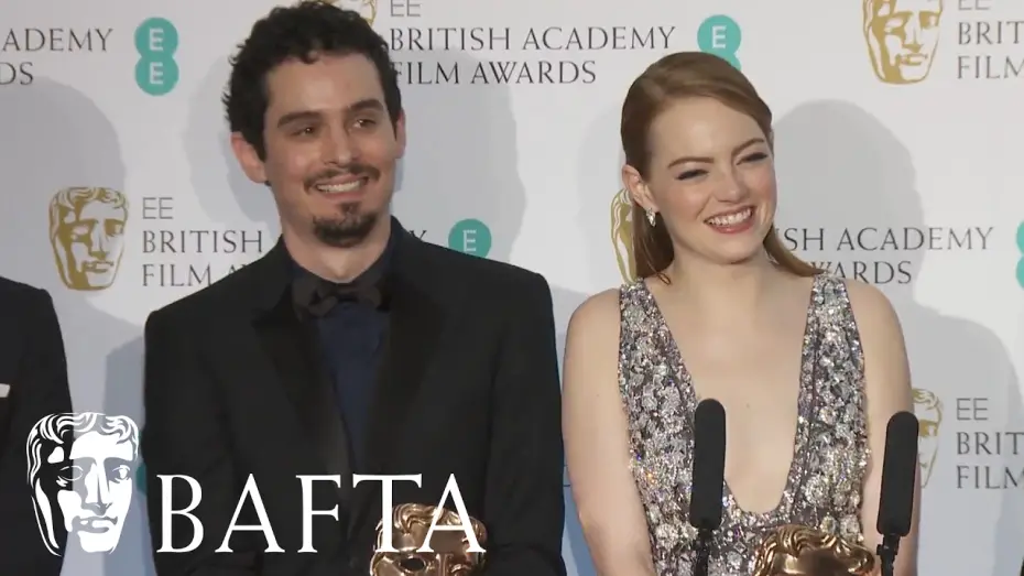 Видео к фильму Ла-Ла Ленд | Emma Stone & Damien Chazelle's Funny Interview | BAFTA Film Awards 2017