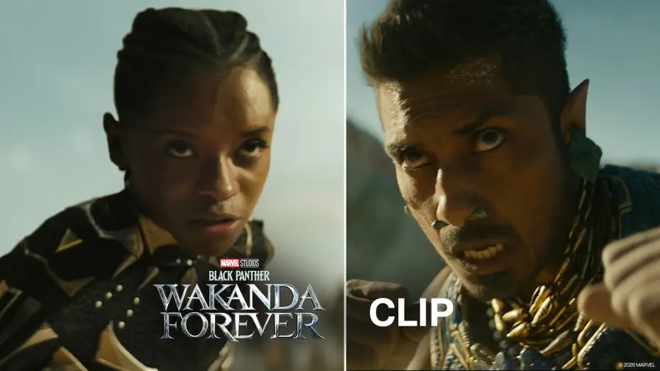 Видео к фильму Чёрная Пантера: Ваканда навеки | Shuri VS Namor Fight Scene - Official Clip