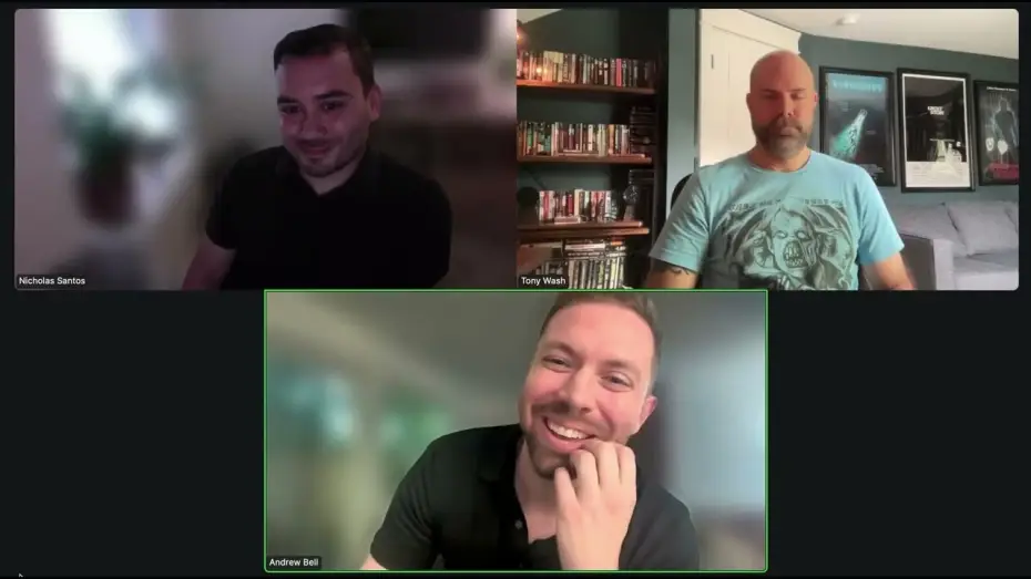 Видео к фильму Bleeding | Interview with Andrew Bell & Nicholas Santos
