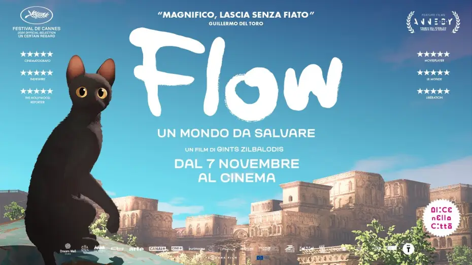 Видео к фильму Поток | FLOW - Un mondo da salvare (Trailer #2 dal 7 Novembre al Cinema)
