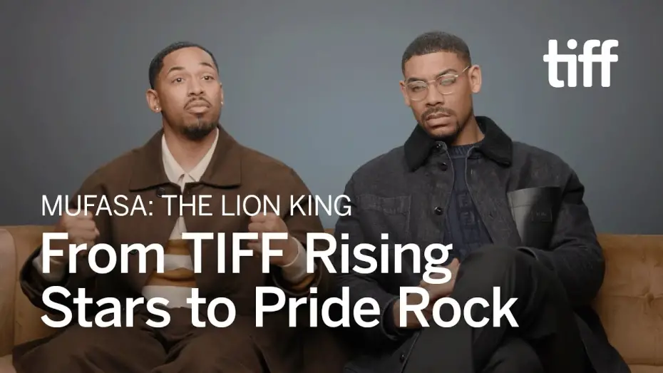 Видео к фильму Mufasa: The Lion King | MUFASA: THE LION KING Stars Kelvin Harrison Jr. & Aaron Pierre Shine | TIFF 2024