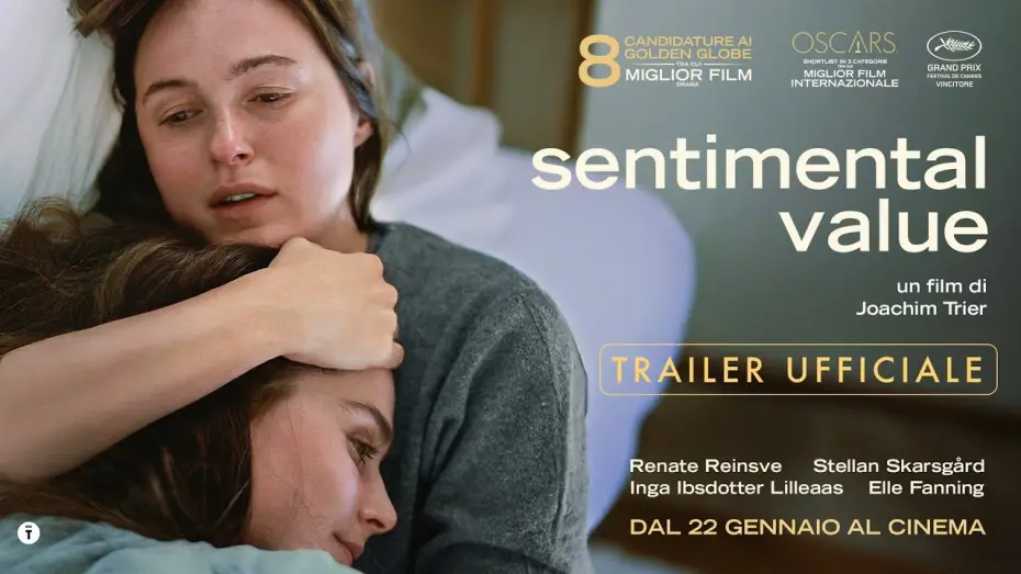 Видео к фильму Сентиментальная ценность | SENTIMENTAL VALUE di Joachim Trier - Grand Prix a Cannes, 8 nomination Golden Globes |Trailer ITA HD