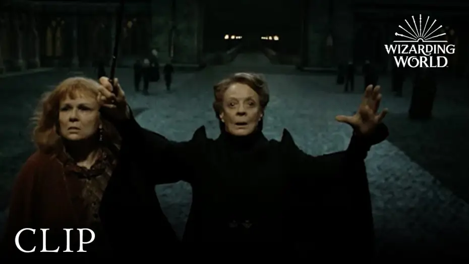 Видео к фильму Гарри Поттер и Дары смерти: Часть II | Professor McGonagall Protects Hogwarts