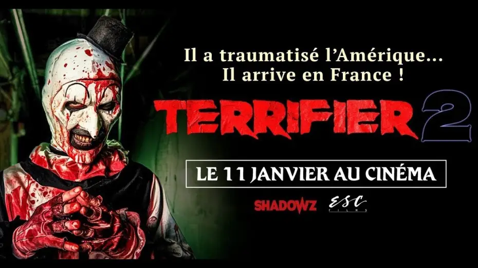 Видео к фильму Ужасающий 2 | TERRIFIER 2 - Teaser VOSTFR